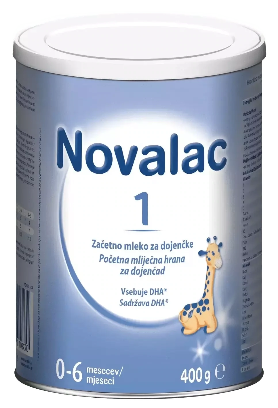 Novalac 1, početna mliječna hrana za dojenčad, 400 g