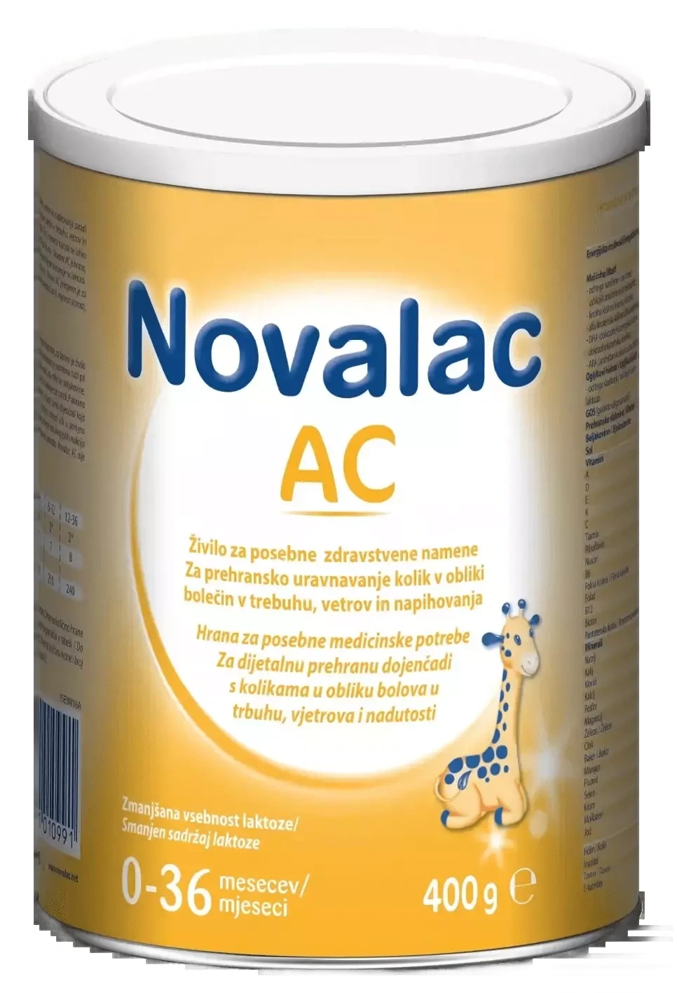 Novalac AC, mlijeko za dojenčad i malu djecu s kolikama