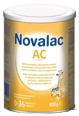 Novalac AC, mlijeko za dojenčad i malu djecu s kolikama