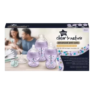 Tommee Tippee set anti-colic bočica ljubičasti