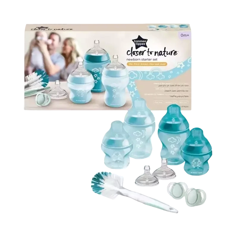 Tommee Tippee closer to nature set za hranjenje na bočicu plavi