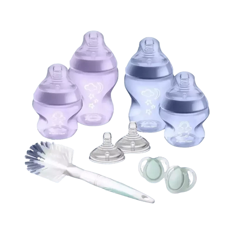 Tommee Tippee closer to nature set za hranjenje na bočicu ljubičasti
