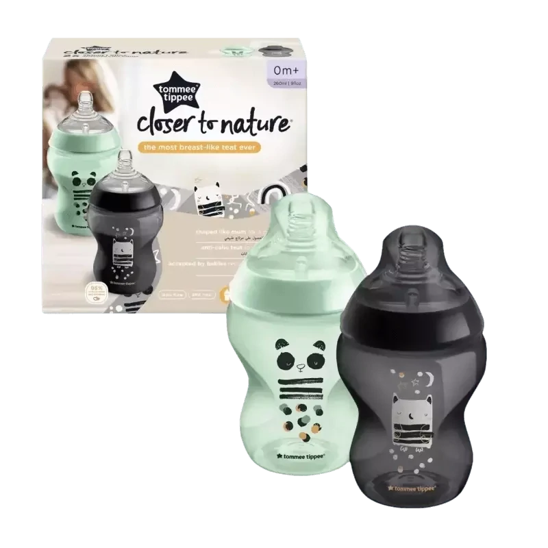 Tommee Tippee closer to nature bočice, 260 ml, 2 komada, &quot;patkica i žabica&quot;