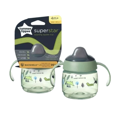 Tommee Tippee šalica s usnikom i poklopcem, 190 ml, 4mj+