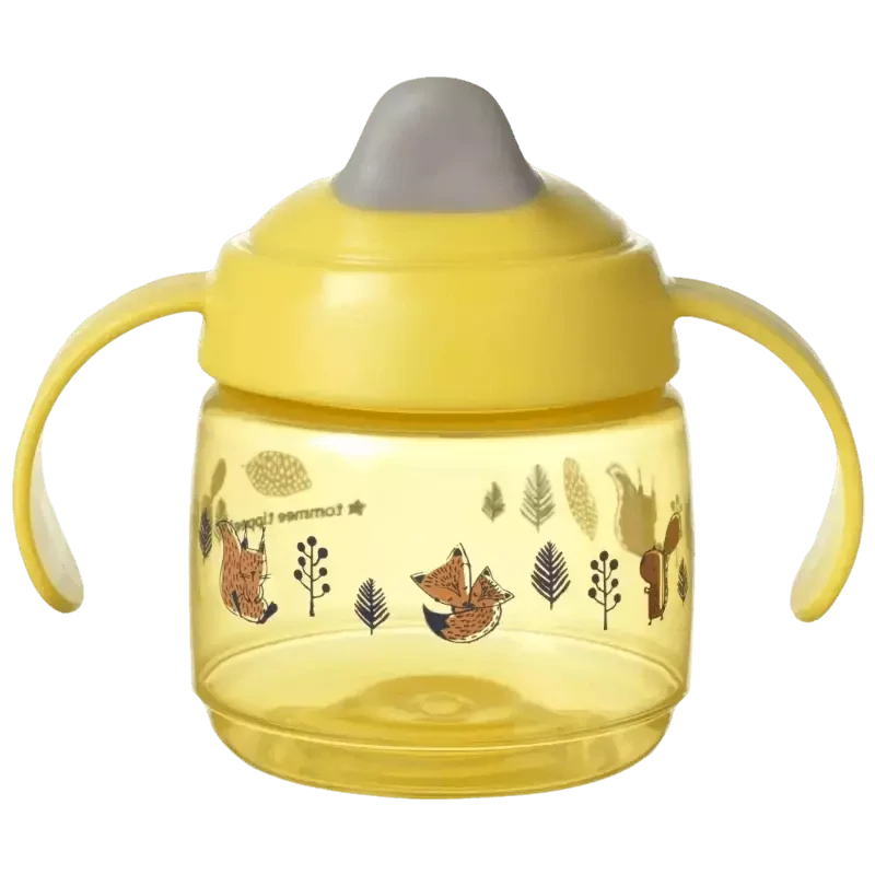 Tommee Tippee šalica s usnikom i poklopcem, 190 ml, 4mj+
