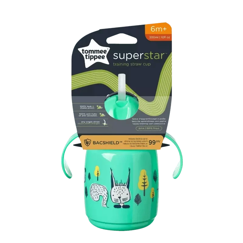 Tommee Tippee šalica sa silikonskom slamkom na izvlačenje, 300 ml, 6mj+