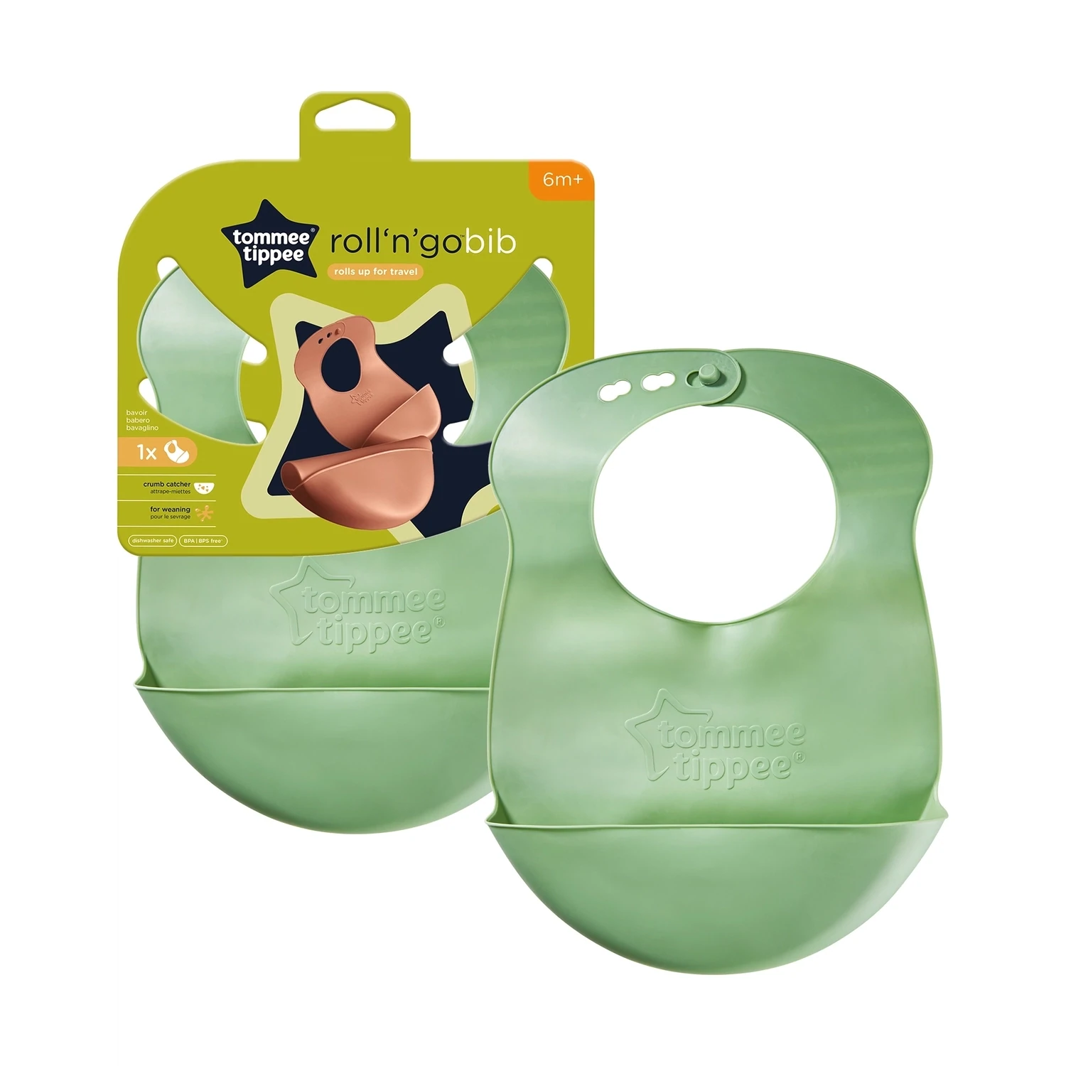 Tommee Tippee &quot;Roll and go&quot; savitljivi podbradnjak s tobolcem