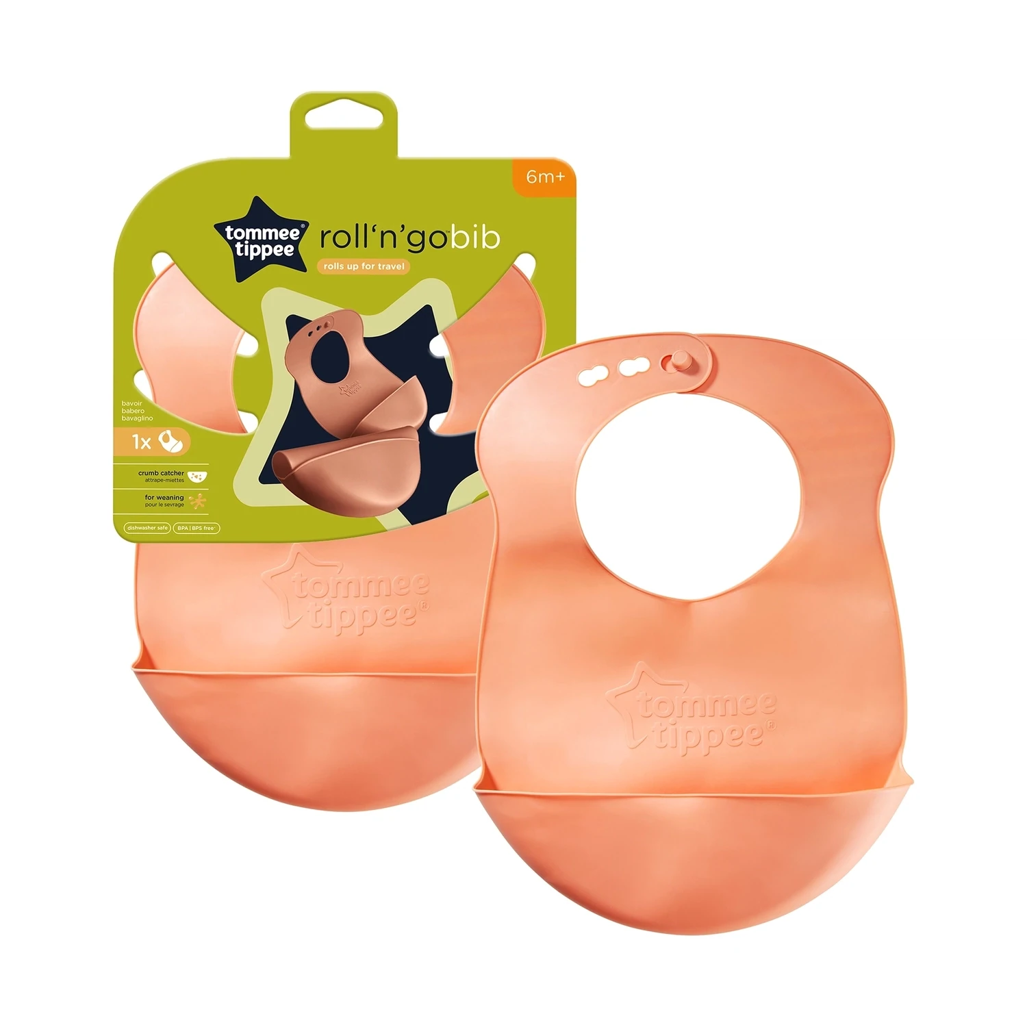 Tommee Tippee &quot;Roll and go&quot; savitljivi podbradnjak s tobolcem