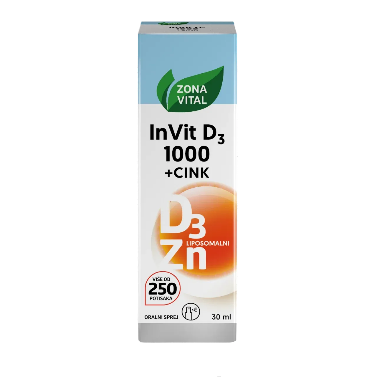 ZONA VITAL InVit D3 1000+cink, 30 ml