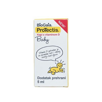 Biogaia Protectis Baby kapi s vitaminom D, 5 ml