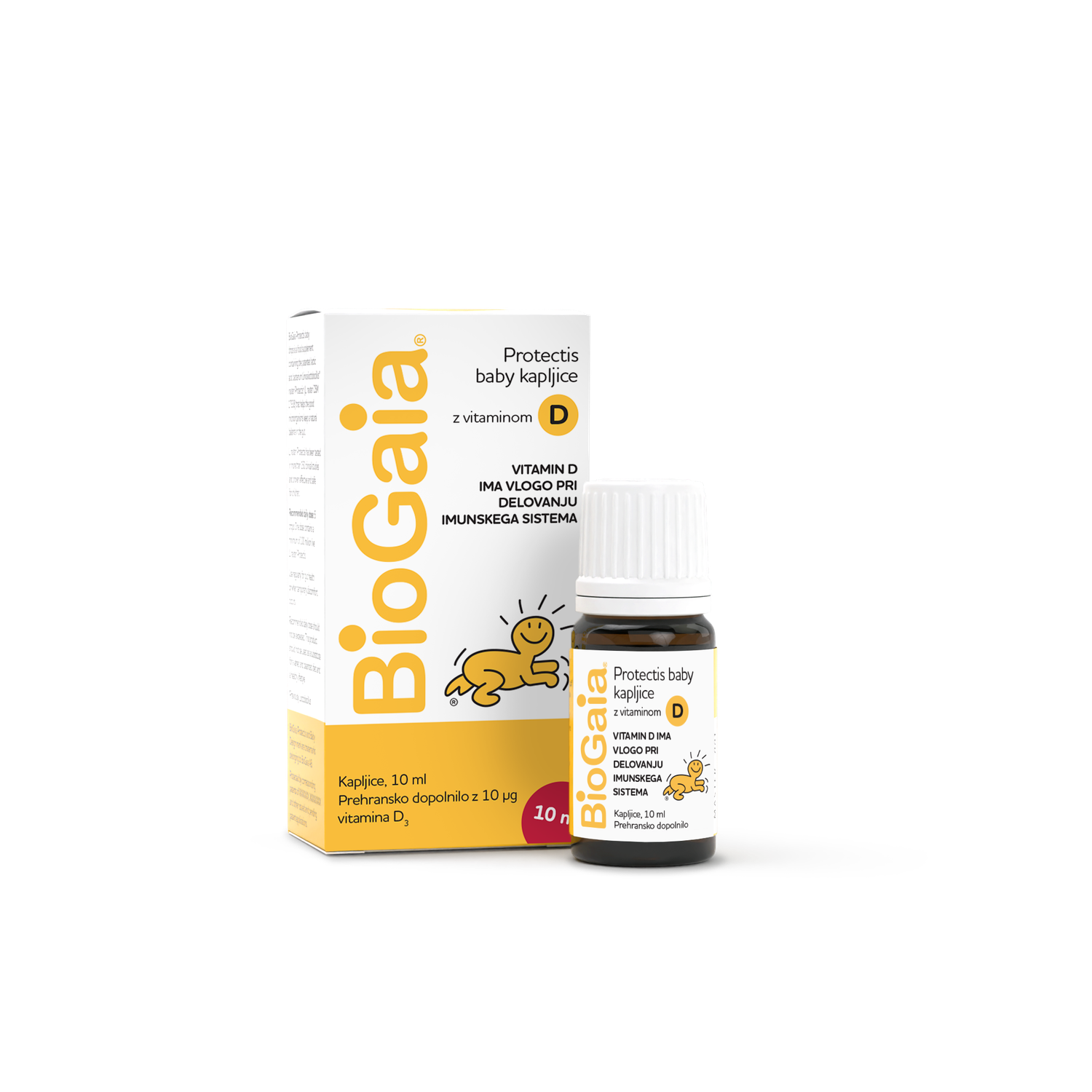 Biogaia Protectis Baby kapi s vitaminom D, 10 ml