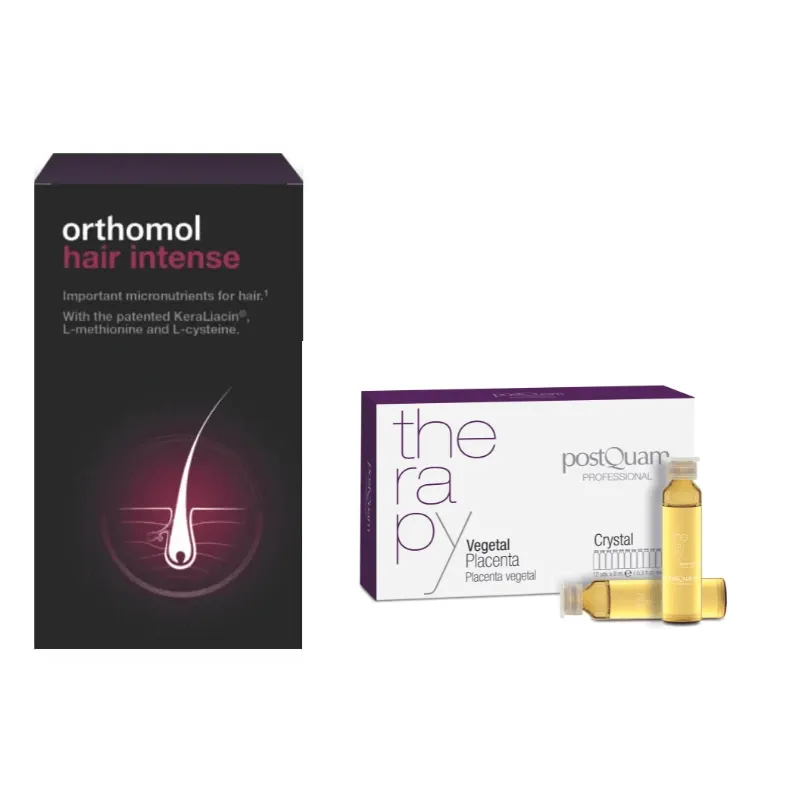 Orthomol Hair Intense 90 dnevnih doza+PostQuam VEGETAL PLACENTA-PROMO SET