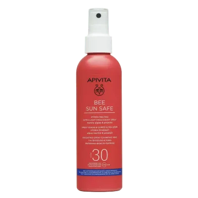APIVITA Bee Sun Safe ultra lagani sprej za lice I tijelo SPF 30, 200 ml