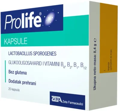 Prolife probiotik, kapsule, 20 kapsula