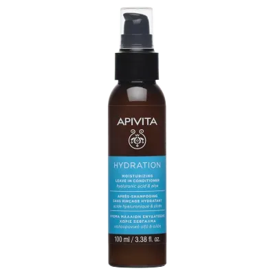 APIVITA Hidratantni leave in regenerator za sve tipove kose s hijaluronskom kiselinom i aloe verom, 100 ml