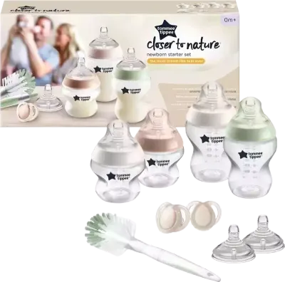 Tommee Tippee closer to nature set za hranjenje na bočicu "neutrals"