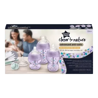 Tommee Tippee set anti-colic bočica ljubičasti
