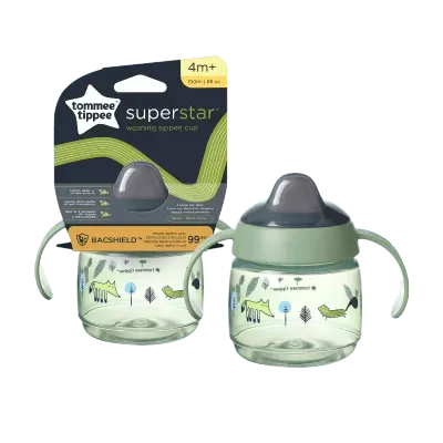 Tommee Tippee šalica s usnikom i poklopcem, 190 ml, 4mj+