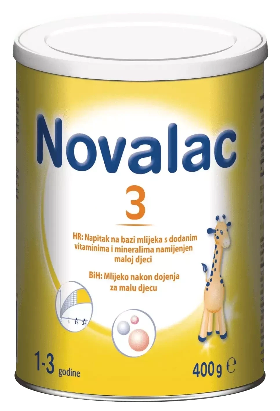 Novalac 3, mliječni napitak u prahu s okusom vanilije za malu djecu