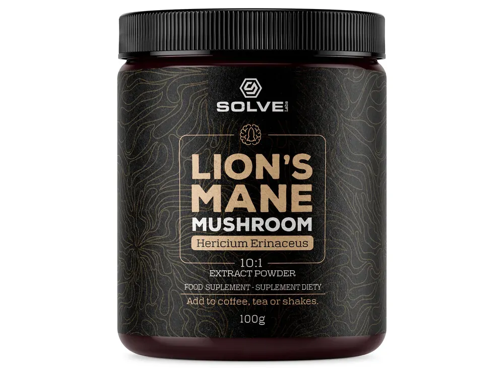Solve Labs Lions mane 10:1 extract powder, 100g