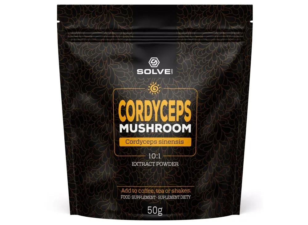 Solve Labs Cordyceps (Cordyceps sinensis) 10:1 extract powder, 50g