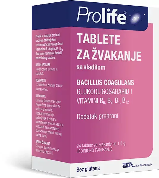 Prolife tablete za žvakanje, 24 tablete