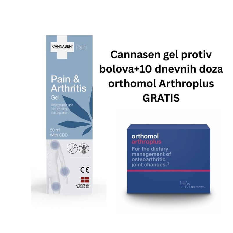 Cannasen Pain&amp;Arthritis gel protiv bolova +10 doza Orthomol Arthroplus GRATIS