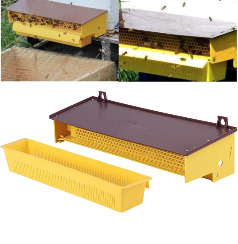 Beekeeping pollen trap with REMOVABLE ventilated pollen tray!
