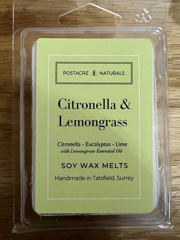 Citronella &amp; Lemongrass Wax Melt (Soy) (V)