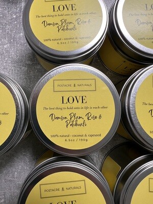 LOVE - Damson Plum, Rose &amp; Patchouli - 20cl Tin (V)