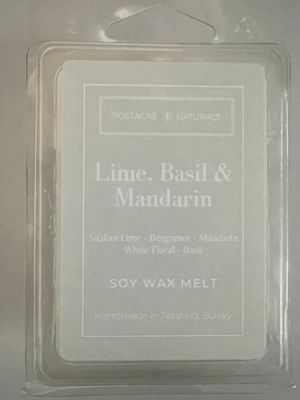 Lime, Basil & Mandarin Wax Melt (Soy) (V) Lime, Basil & Mandarin Wax Melt (Soy) (V)