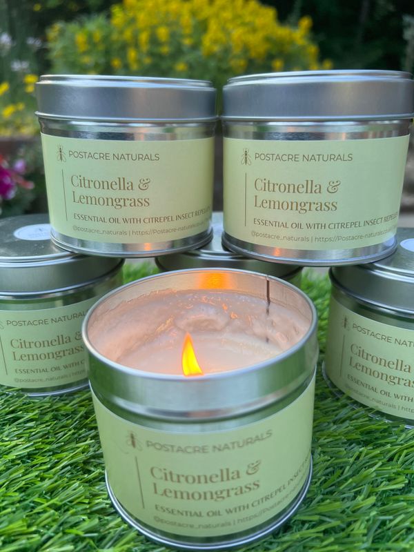 Citronella &amp; Lemongrass Tin (V) Soy
