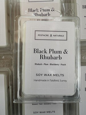 Black Plum and Rhubarb Wax Melt (Soy) (V)