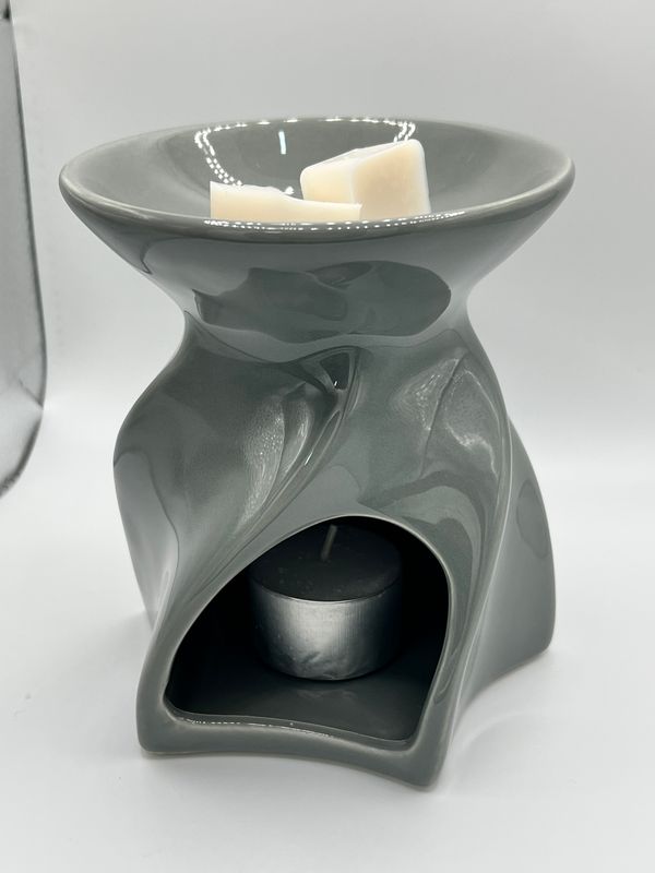 Wax Burner - Grey (incl 1 wax melt bar)