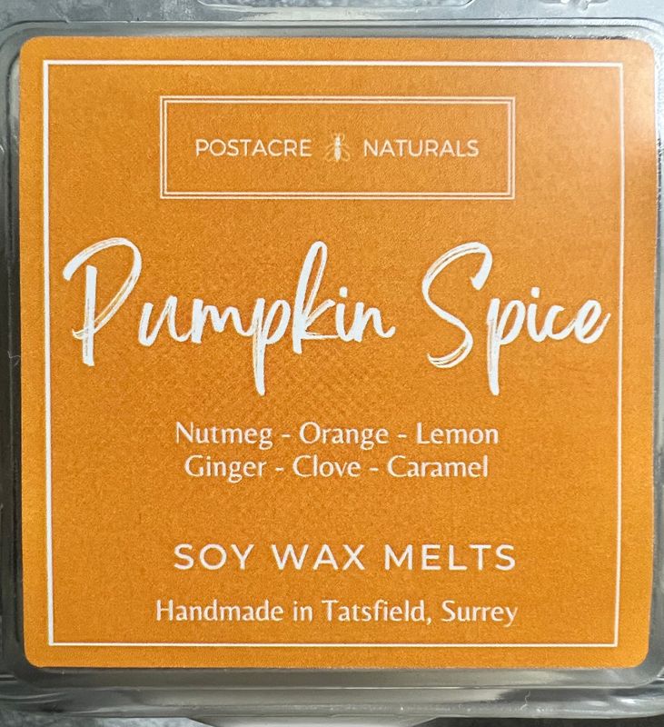 Pumpkin Spice Wax Melt (Soy) (V) 50g