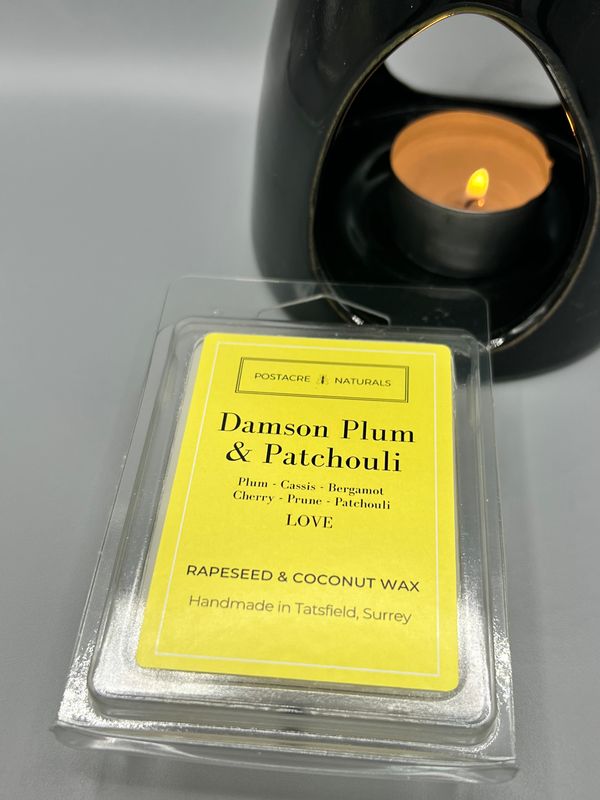 Damson Plum &amp; Patchouli (LOVE) - Wax Melt (V) (72g)