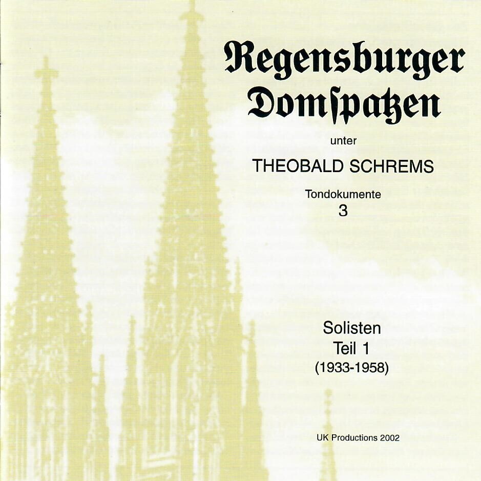 Tondokumente 3: Solisten Teil 1 (1933-1958)