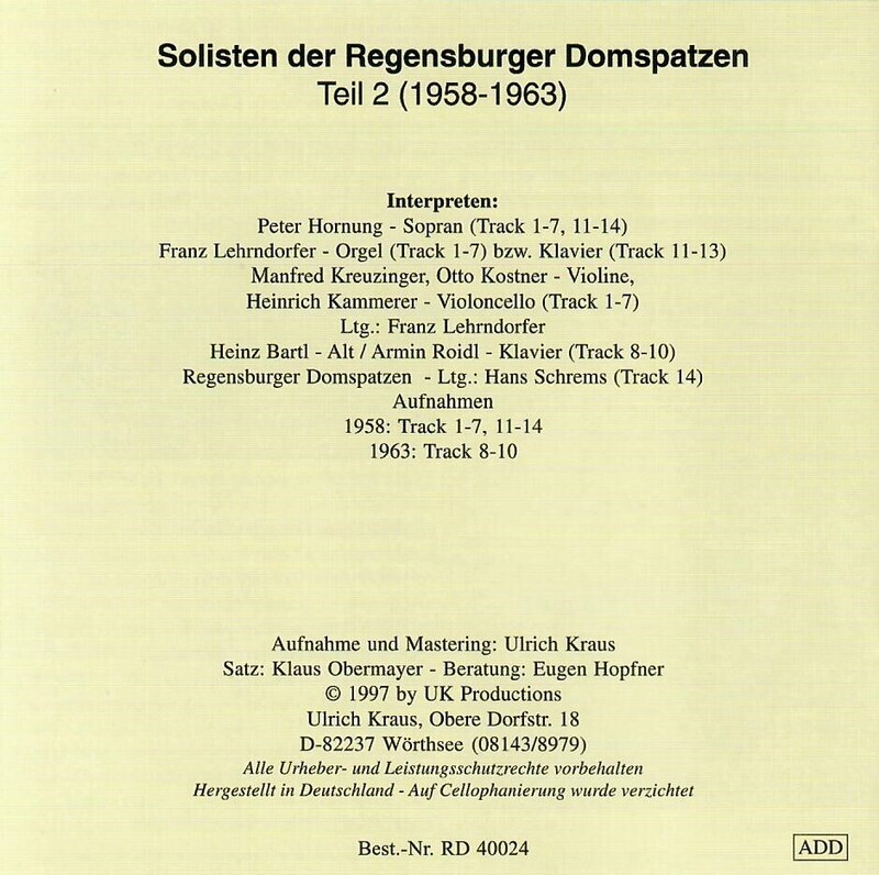 Tondokumente 4: Solisten Teil 2 (1958-1963)