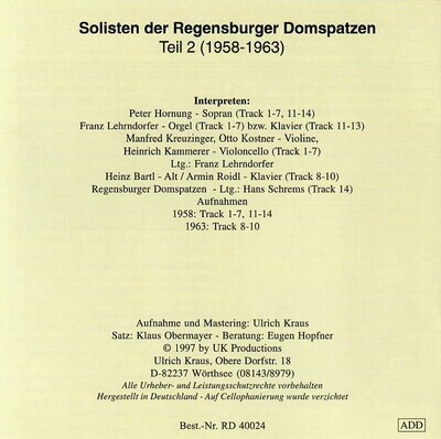 Tondokumente 4: Solisten Teil 2 (1958-1963)