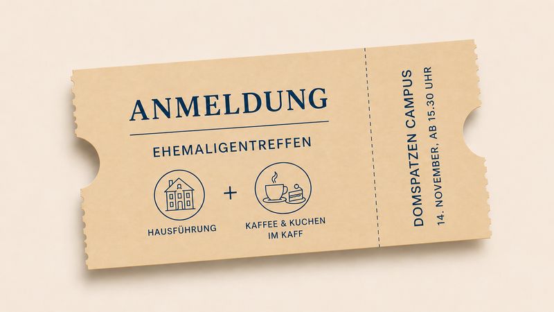 Kaffee und Kuchen im Speisesaal am Campus