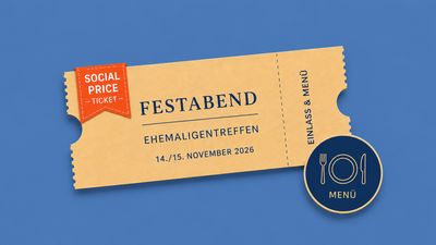 Social-Price-Ticket für den Festabend ( inklusive Menü regulär)