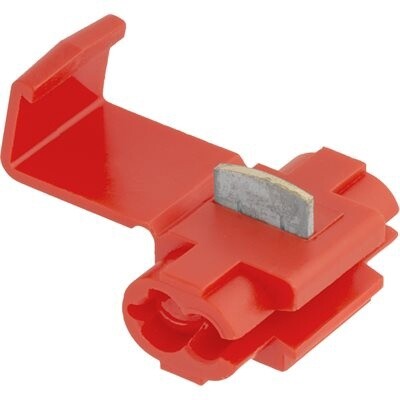 17036- ELECTRICAL CONNECTOR TAP SPLICE 22-18 GA. RED 25PK