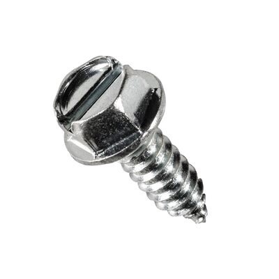 11369- #14 X 3/4 SLTD HEX WASHER HD LICENSE PLATE SCREW 50PK