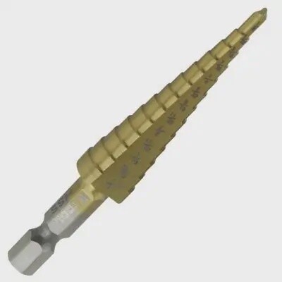 K Tool International Step Drill Bit 1/8&quot;-1/2&quot;