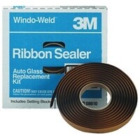 3M™ Windo-Weld™ 051135-08610 Ribbon Sealer, 1/4 in W, 15 ft L, Black