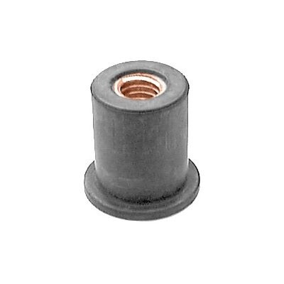RUBBER NUT M6-1.0 .630 LENGTH 25PK