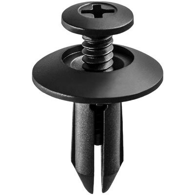 21098- CHRYSLER &amp; FORD PUSH TYPE RETAINER BLACK NYLON 25PK