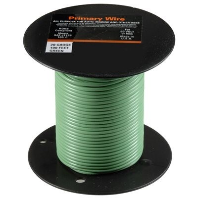 PRIMARY WIRE 20 GAUGE GREEN