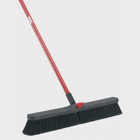 LIBMAN Broom, w/Handle and Locking Nut, 24&quot; Block