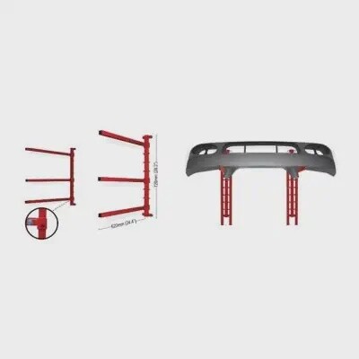 PRO-TEK WALL-MOUNT BUMPER RACK